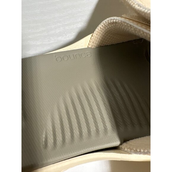 Adidas Alphabounce Slide 2.0 Sandals Cushioned Sole Beige Olive Men 5 Women 6 - Picture 5 of 12